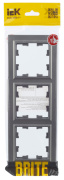 фото Рамка тройная IEK BR-M32-K46