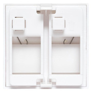 фото Накладка розетки компьютерной EKF TRP-INS-MOS-2M2P-WH