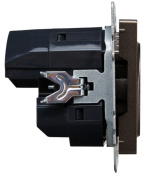 фото Розетка с заземлением IEK BR-R14-16-U21-D21-K45