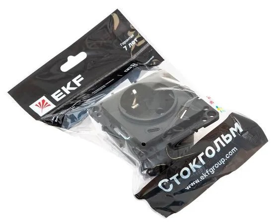 фото Розетка с заземлением с 2 USB Механизм EKF EZR16-2USB-typeA-typeC в Омске