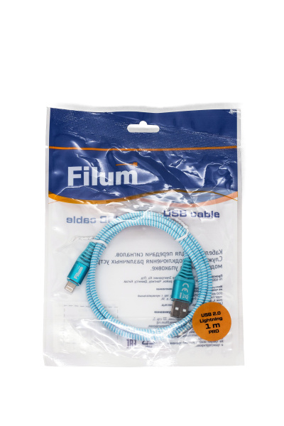фото Кабель интерфейсный USB 2.0 Filum FL-CPro-U2-AM-LM-1M-BL1 в Волгограде