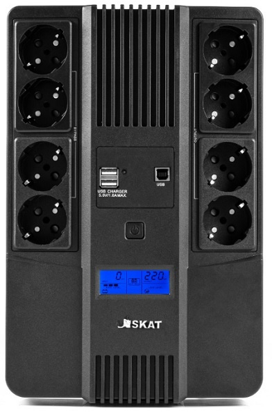 фото Источник бесперебойного питания  Бастион SKAT-UPS 800-AID-IN-1x9-8 в Омске