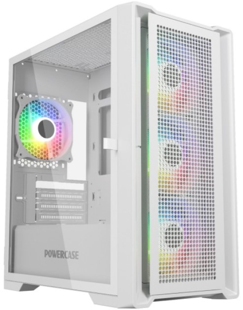 

Корпус mATX Powercase Alisio Micro X4W V2 CAMCXW-A4 white, окно из закаленного стекла, ARGB, USB3.0, 2*USB2.0, audio, Alisio Micro X4W V2