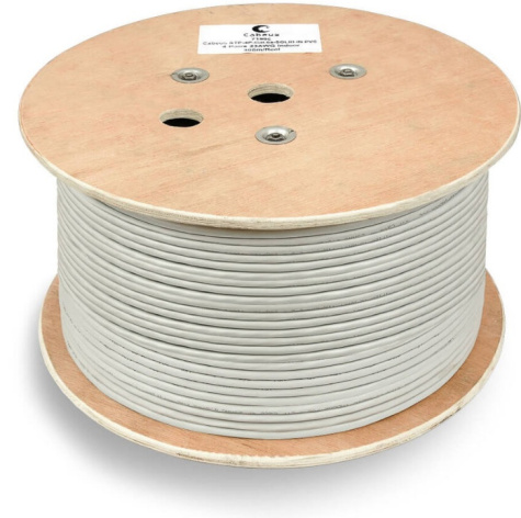 фото Кабель витая пара U/UTP 6a кат. 4 пары Cabeus UTP-4P-Cat.6a-SOLID-PVC-GY в Омске