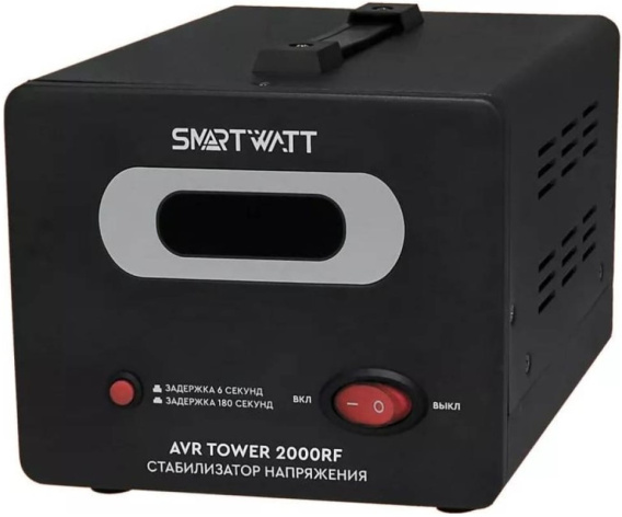 Изображение товара Стабилизатор напряжения SmartWatt AVR TOWER 1500RF с ЖК дисплеем 1.5 кВт