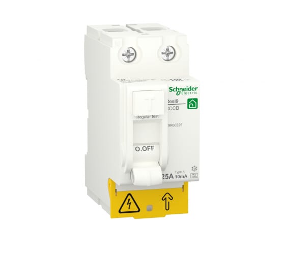 

Выключатель Schneider Electric RESI9 R9R60225 дифференциального тока (УЗО) 25А 2P 10mA тип A, RESI9