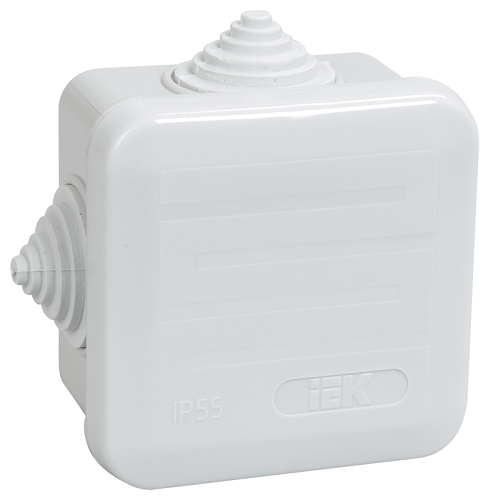 

Коробка IEK UKOZ11-070-070-040-K41-44 КМ41236 распаячная для о/п 70х70х40 мм IP44 (RAL7035, 4 гермоввода, защелкивающаяся крышка), UKOZ11-070-070-040-K41-44