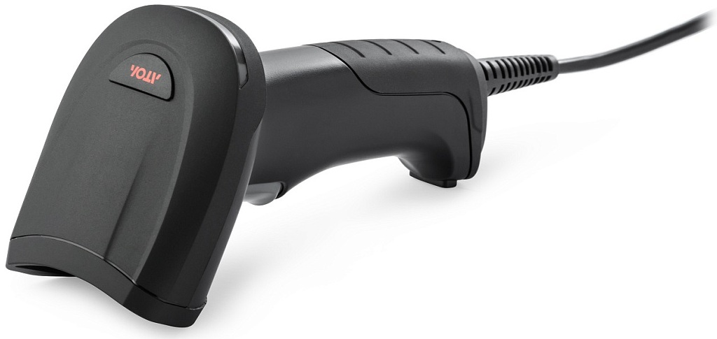 Сканер штрих-кодов АТОЛ SB3100 2D, черный, USB, IP42, без подставки