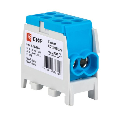фото Клемма распределительная  EKF ksr-2.35-2.25-blue в Екатеринбурге