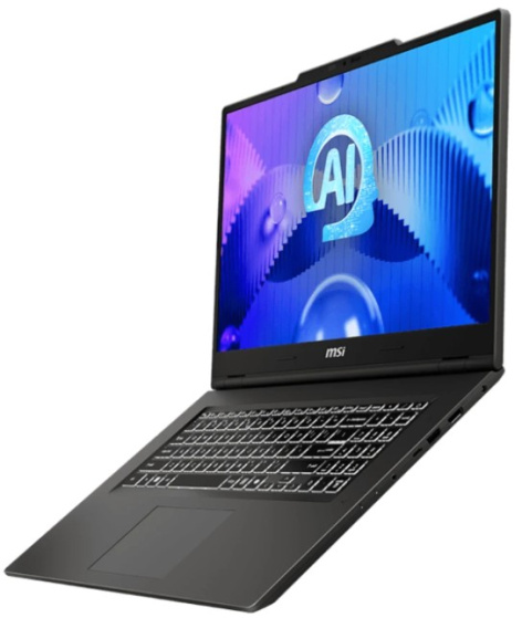 фото Ноутбук  MSI Venture 17 AI A1MG-004XRU в Уфе 17.3 ", Core Ultra 5, 16 Гб RAM, 512 Гб SSD, Arc graphics, Серый