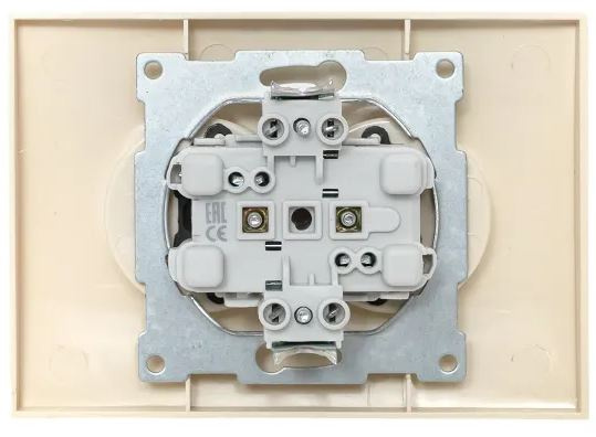 фото Розетка двухместная без заземления в сборе EKF EWR10-102-20 в Перми
