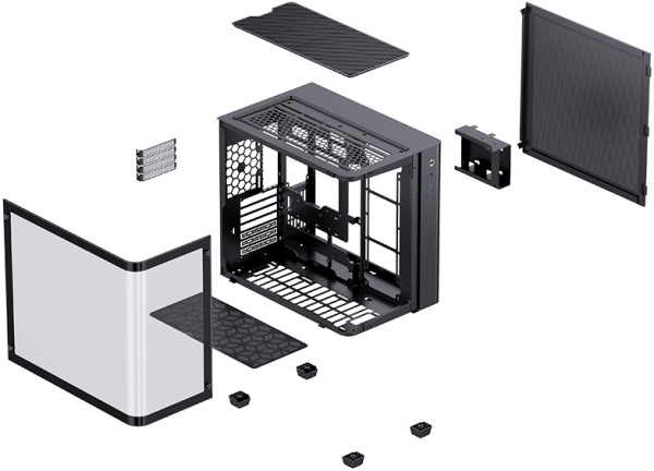 фото Корпус ATX JONSBO TK-3 Black в Казани