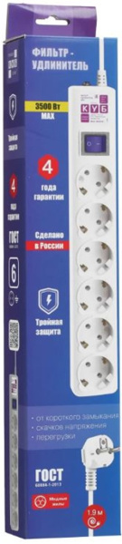 фото Сетевой фильтр Power Cube SPG6-16-1,9M в Челябинске