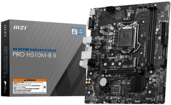 фото Материнская плата mATX MSI PRO H510M-B II в Перми