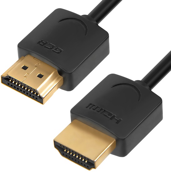 

Кабель интерфейсный HDMI-HDMI GCR GCR-51593 0.2m HDMI 2.0, черный Slim, OD3.8mm, HDR 4:2:2, Ultra HD, 4K 60 fps 60Hz, 3D, AUDIO, 18.0 Гбит/с , 32/32 A, GCR-51593