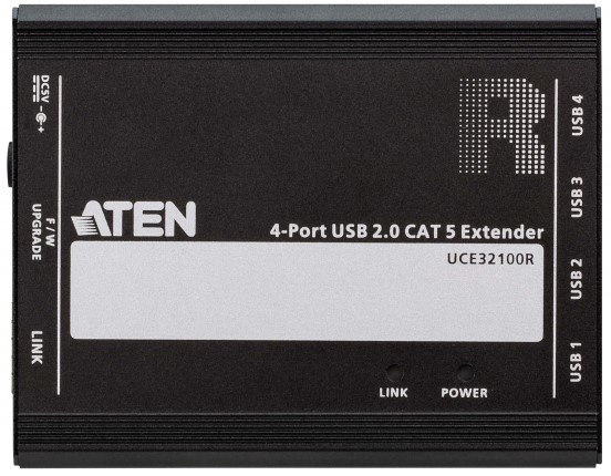 

Удлинитель Aten UCE32100-AT-G 4-портовый USB 2.0 Cat 5, 100м, UCE32100-AT-G