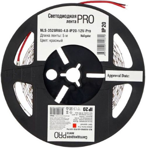 фото Лента светодиодная  Navigator NLS-3528R60-4.8-IP20-12V-Pro в Самаре