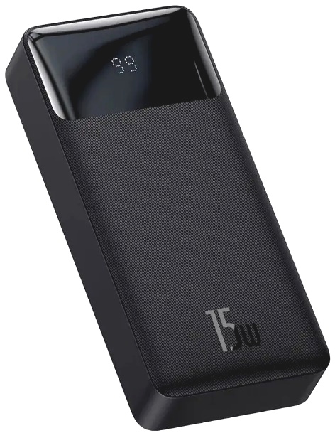 

Аккумулятор внешний портативный Baseus PPDML-K02 PPDML-K01 Bipow Digital Display 30000mAh 15W black, PPDML-K02