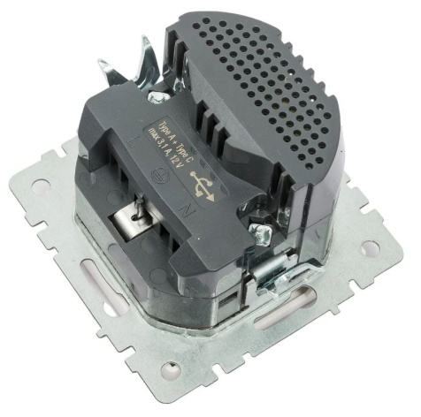 фото Розетка с заземлением с 2 USB  IEK FP-R14-16-U22-018-K01 в Казани