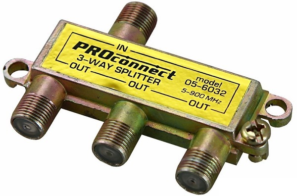 

Сплиттер PROconnect 05-6032 ТВ х 3 под F разъём 5-900 МГц, 05-6032