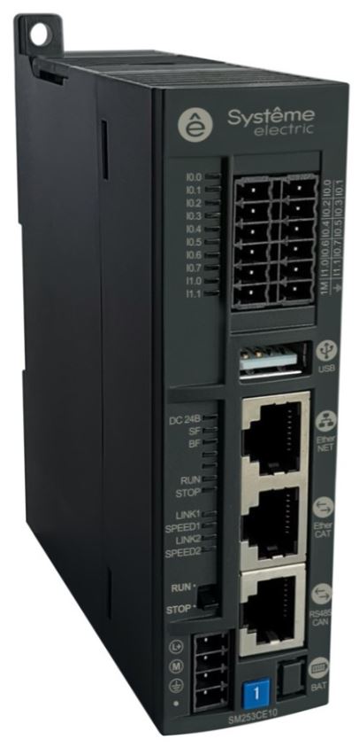 

Контроллер Systeme Electric SM253CE10 SM253 10DI, 6HSI, 1 Ethercat, 1 Modbus, 1 CANopen, управ движением, SM253CE10