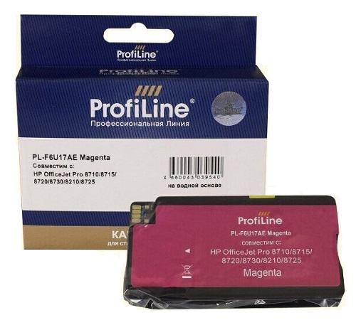 Изображение товара Пурпурный тонер-картридж ProfiLine для HP OfficeJet Pro (FL6U17AE)