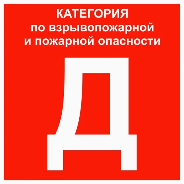 

Знак пластик EKF pn-d "Категории взрывопожарной опасности Д" (200x200), pn-d