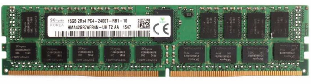 

Модуль памяти DDR4 16GB Hynix original HMA42GR7AFR4N-UH PC4-19200 2400MHz ECC Reg 2Rx4 CL17 1.2V Bulk, HMA42GR7AFR4N-UH