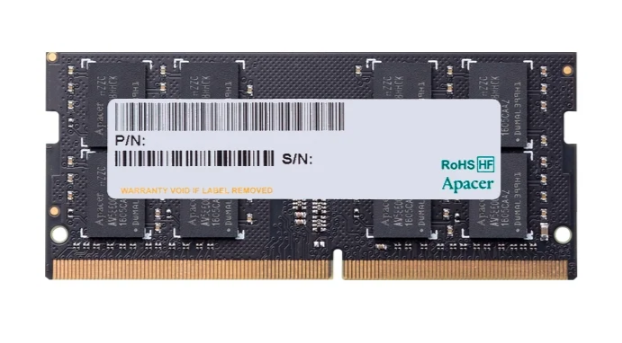 

Модуль памяти SODIMM DDR4 16GB Apacer ES.16G2V.GNH PC4-21300 2666MHz CL19 1.2V RTL, ES.16G2V.GNH