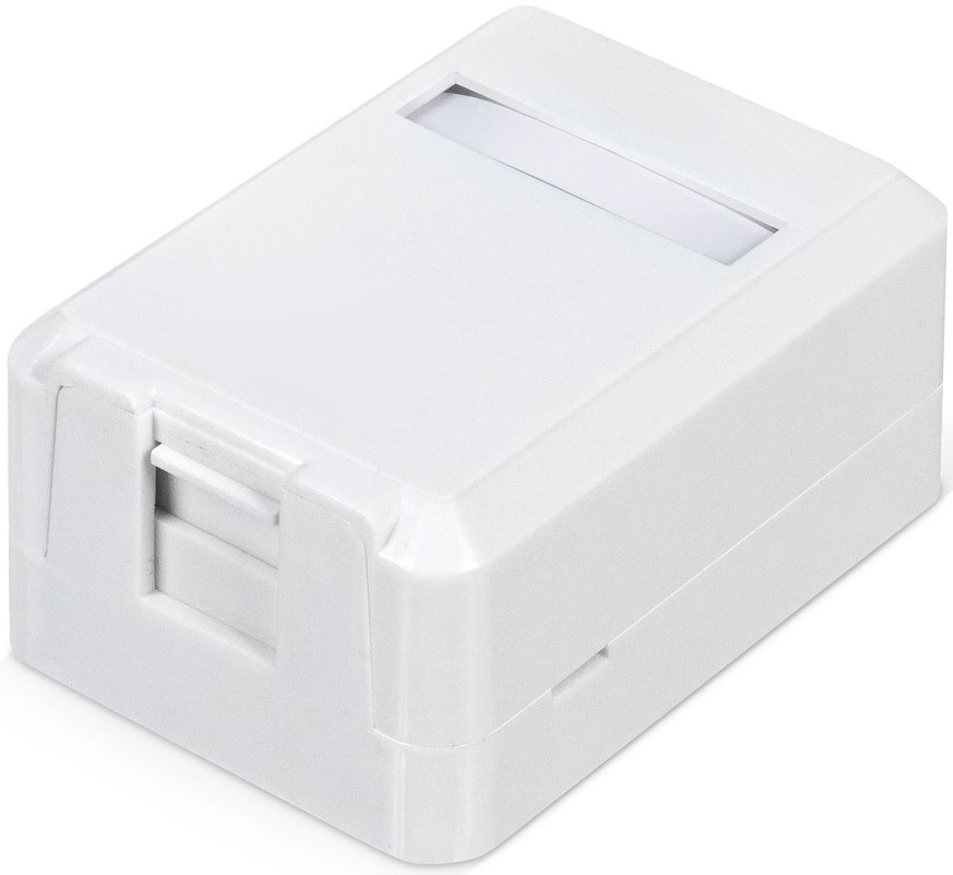 

Корпус WRLine WR-MB-1 настенной розетки для установки 1-ой вставки типа Keystone Jack, цвет белый, WR-MB-1