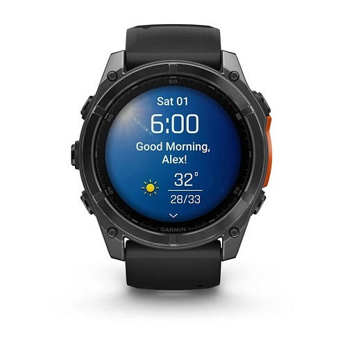 

Часы Garmin Fenix 8 AMOLED 010-02905-00 51мм, черный ремешок, серые, Fenix 8 AMOLED