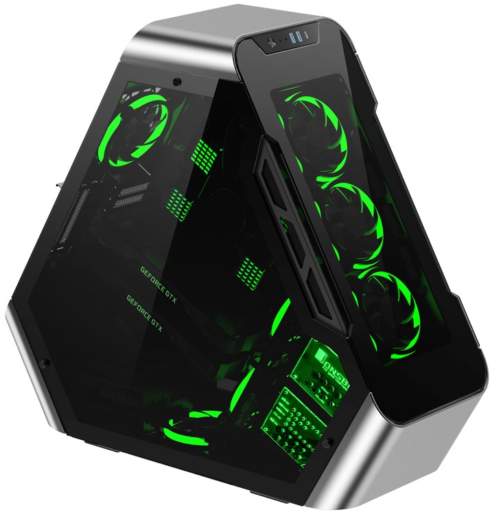 

Корпус ATX JONSBO TR03-G Silver без БП, боковая панель из закаленного стекла, серебристый, TR03-G Silver