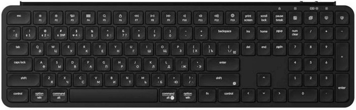 

Клавиатура Wireless Keychron B6 Pro B6P-K9 ультратонкая, 109 клавиш, ножничные переключатели, цвет Deep Black, B6 Pro
