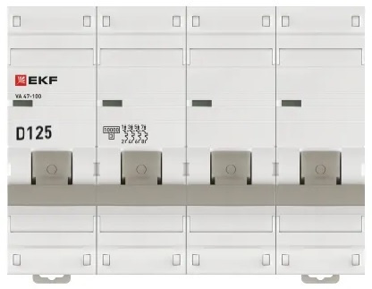 фото Автоматический выключатель  EKF mcb47100-4-125D-pro в Смоленске