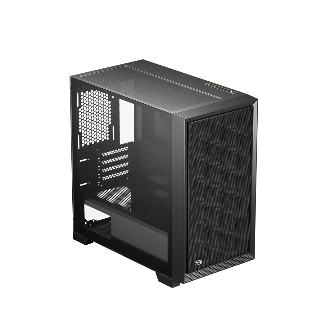 

Корпус mATX PCCooler C3D310 BK черный, без БП, закаленное стекло, 2*USB A 3.0, C3D310 BK