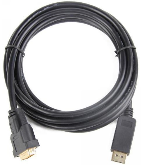 

Кабель интерфейсный DisplayPort-DVI Cablexpert 20M/19M CC-DPM-DVIM-1M 1м, черный, экран, пакет, 20M/19M