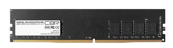 Изображение товара Модуль памяти DDR4 32 Гб 3200 МГц CBR CD4-US32G32M22-00S Удобный для игровых и рабочих систем