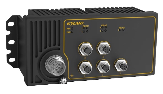 

Коммутатор неуправляемый Kyland Aquam5 302245502 Un-managed, 5*10/100M Base-TX M12 PoE connector, 24-110VDC dual redundant power inputs, Aquam5