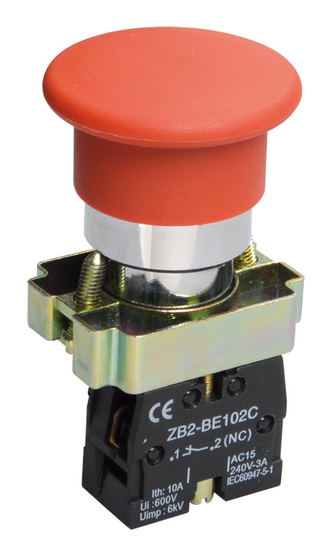 

Кнопка управления IEK BBG71-BC-K04 LAY5-BC42 "Грибок"красная 1NC, BBG71-BC-K04