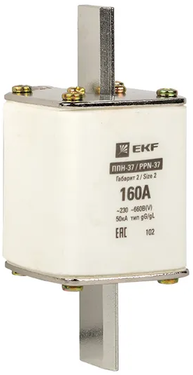 

Предохранитель EKF fus-37/400/160 ППН-37 400/160А габарит 2, fus-37/400/160