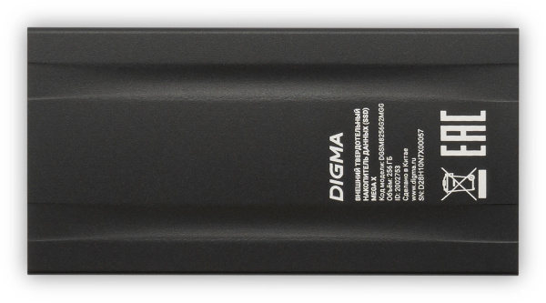фото Внешний SSD USB 3.2 Gen 2 Type-C Digma DGSM8256G2MGG в Перми 256 ГБ