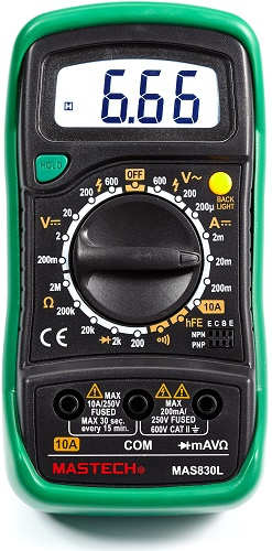 Изображение товара Мультиметр Mastech 13-2007 для измерений электрических параметров и тестирования