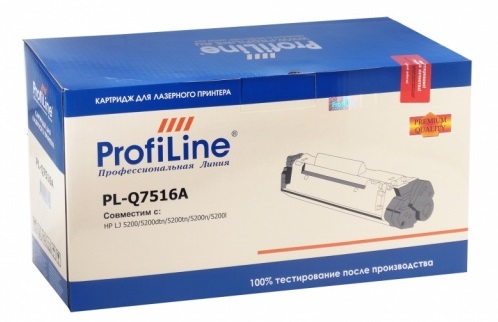 

Картридж ProfiLine PL-Q7516A/509 для принтеров HP LJ 5200/5200dtn/5200tn/5200n/5200l/Canon LBP3500/3900/3950/3970 12000 копий ProfiLine, PL-Q7516A/509