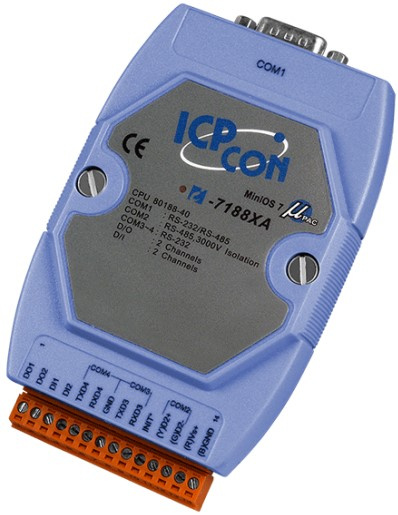 Изображение товара Контроллер ICP DAS I-7188XCD/512/RTC CR для промышленного управления