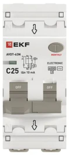 фото Автомат дифференциальный EKF D63N26E25C10 в Челябинске