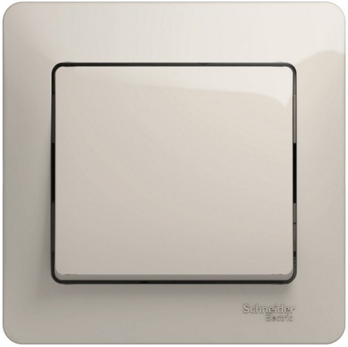 

Выключатель одноклавишный Systeme Electric GSL000912 Glossa сх.1,10AX, в сборе, молочный, GSL000912