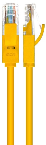 

Кабель патч-корд U/UTP 6 кат. 1.5м GCR GCR-52370 прямой, 24 AWG, литой, ethernet high speed, RJ45, T568B, желтый, GCR-52370