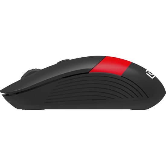 

Мышь Wireless Oklick 310MW черная/красная оптическая (3200dpi) USB для ноутбука (4but) (1869093), 310MW