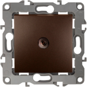 фото Розетка Lanmaster LAN-EC45x45-TV-BRZ
