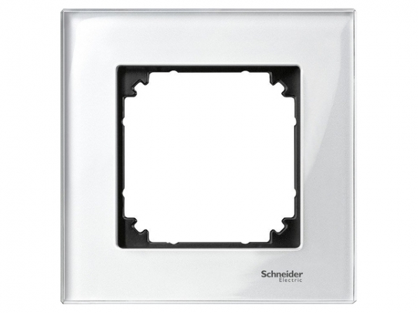 

Рамка Schneider Electric MTN404119 Merten M-Elegance 1-я, IP20 (стекло белое), MTN404119